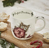 Wrendale Bone China Mug | Christmas Purrfect Kitten Mug without coaster
